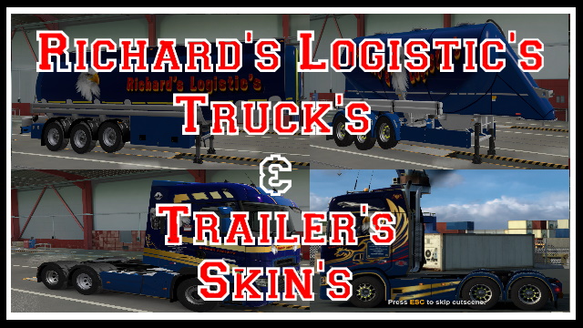 Richard's Logistic's Truck's and Trailer's Metallic Skins