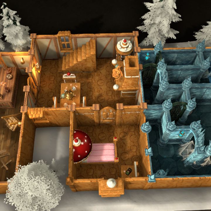 Gingerbread ice palace pocket dimension