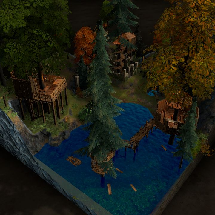 Treehouse and ruin
