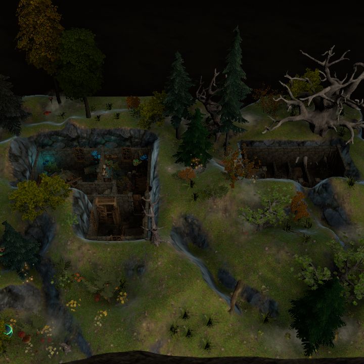 Sunken herbalists cottage