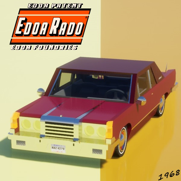 1968 EdoaRado Burgundy Boat Coupe