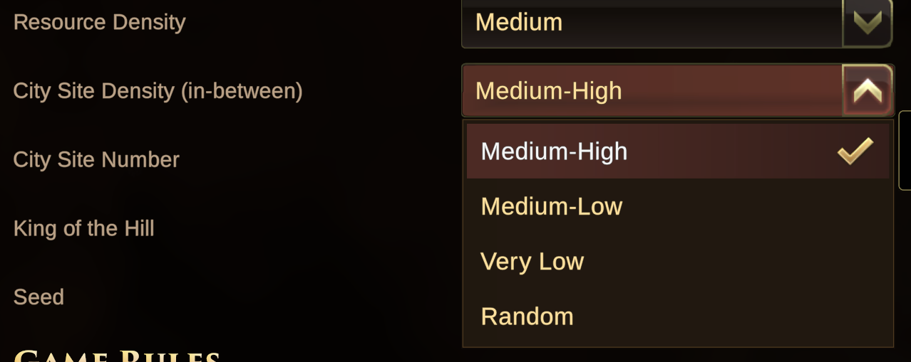 City Site Density - In-Between Options