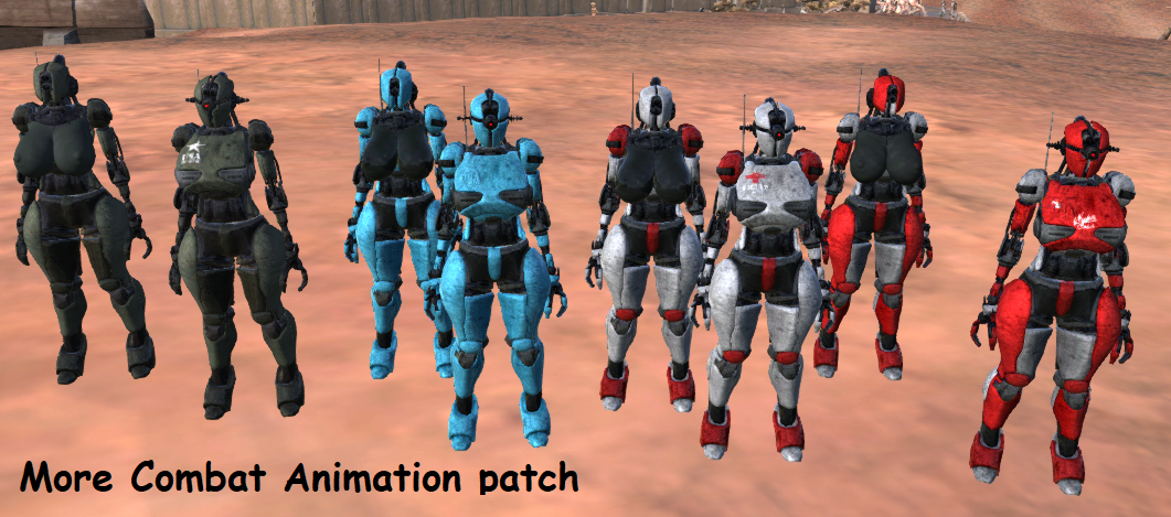 Assaultron More Combat Animation patch