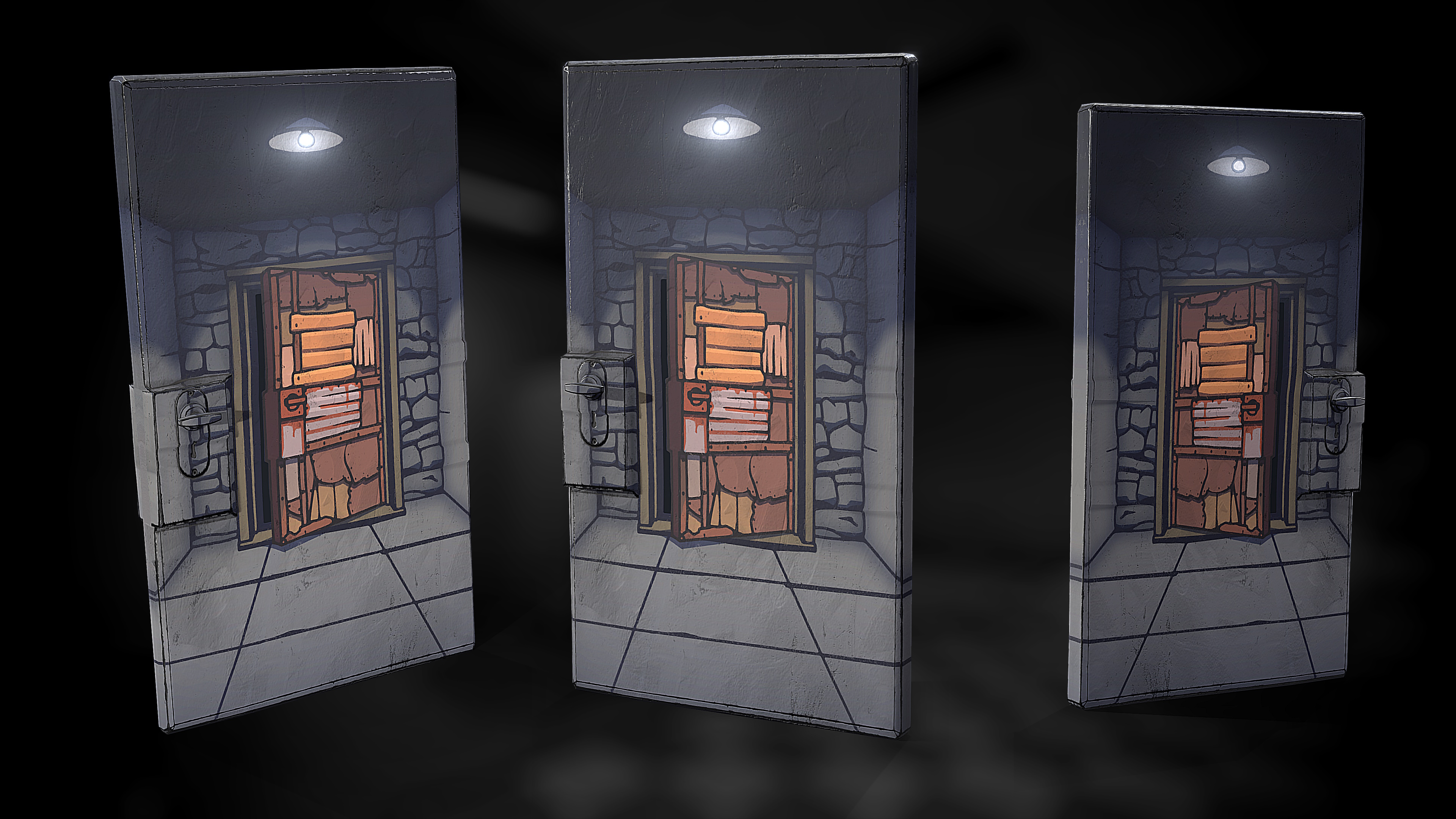 Oldschool Metal Door