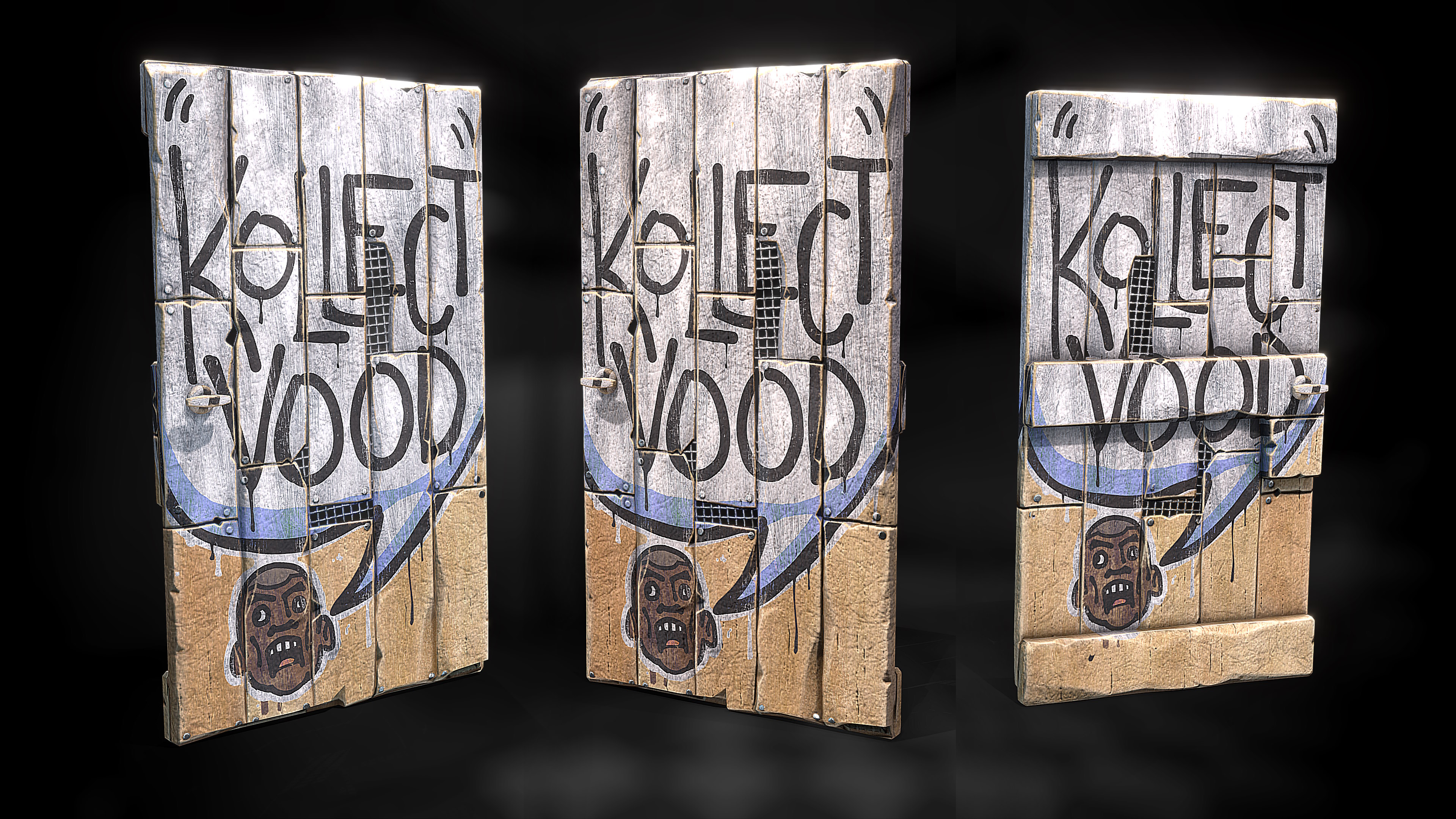 Oldschool Wooden Door