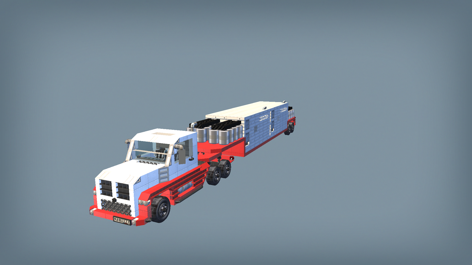 Generator semi truck