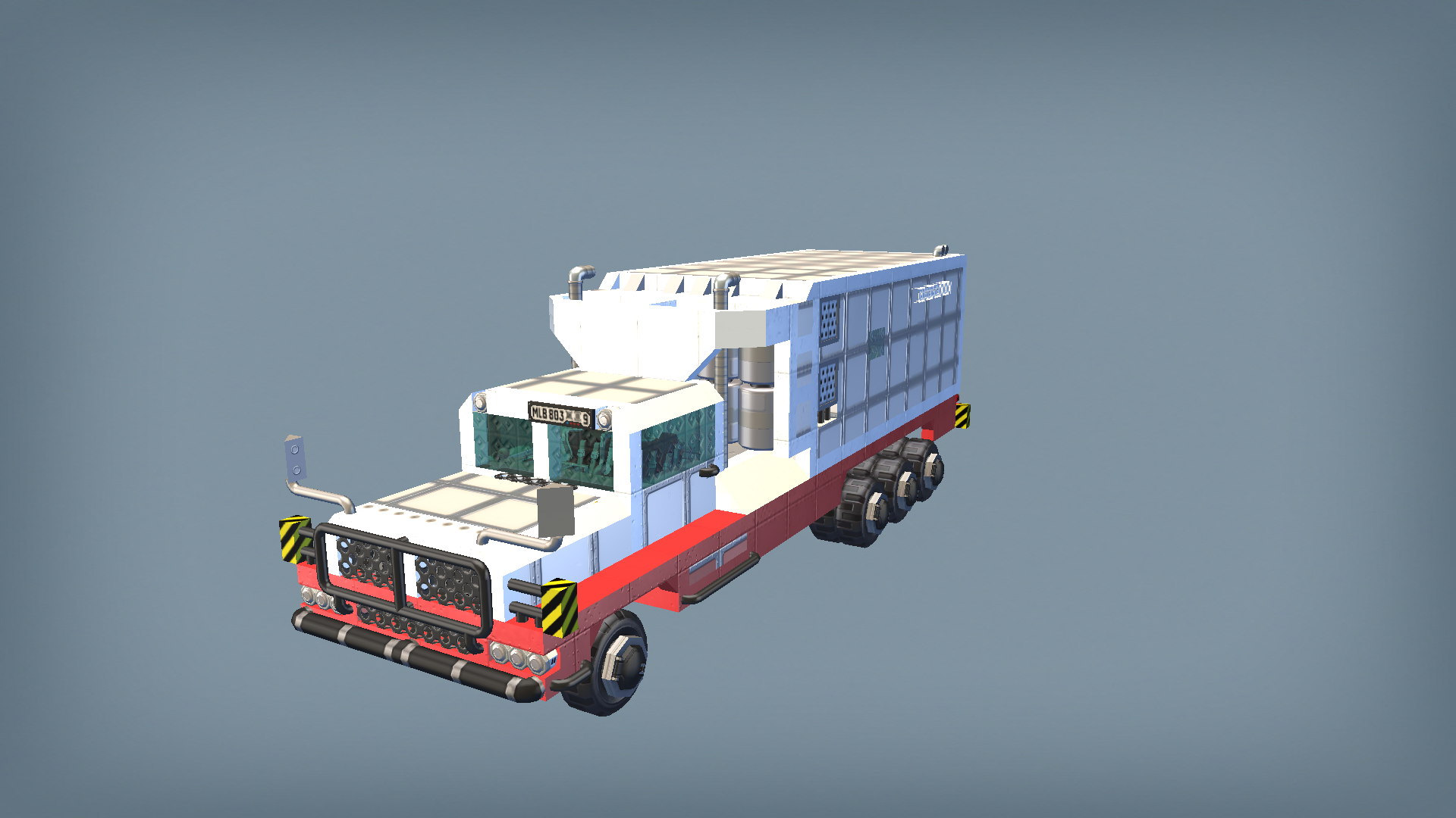 Armored generator truck