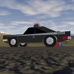 Small Tiny 1969 Dodge Charger Police