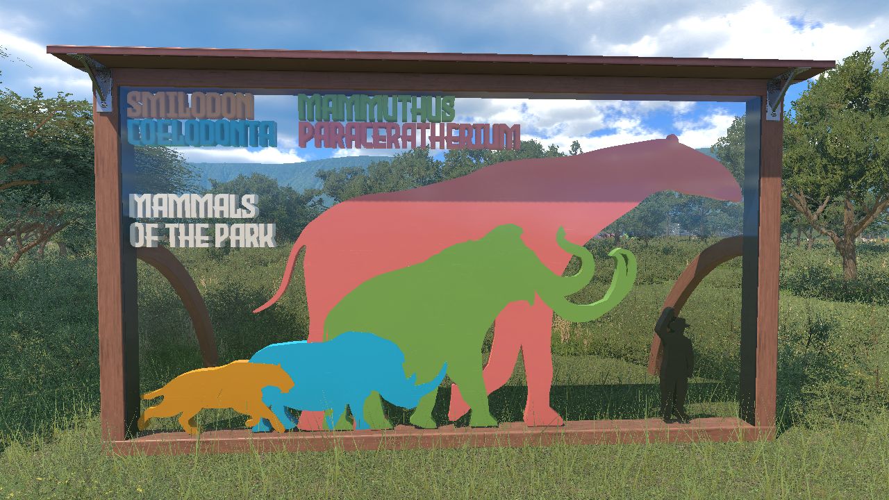 "Mammals of the Park" Size info Panel (old version)