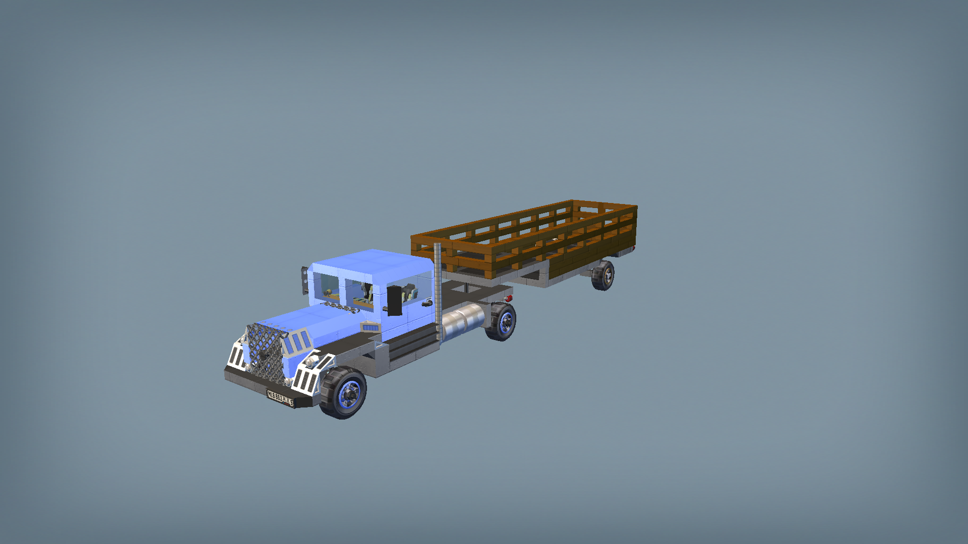 Old semi truck 01