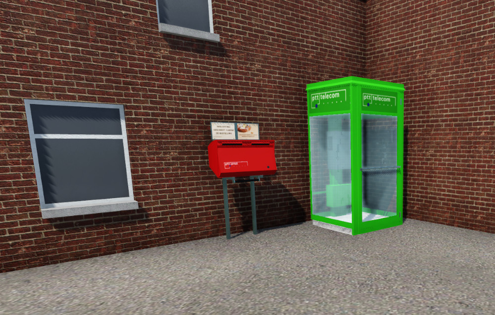 GJR - Telefooncel en brievenbus