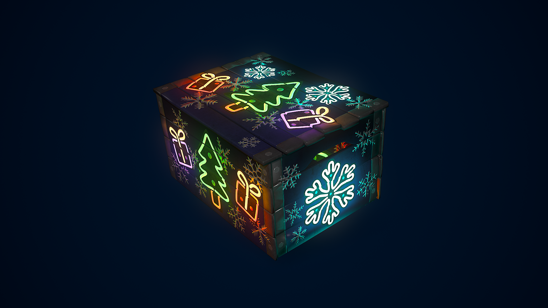 Neon Christmas Small Box