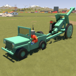 Billys Beep MB Utility Truck w/ Artillery Gun[BLUE]