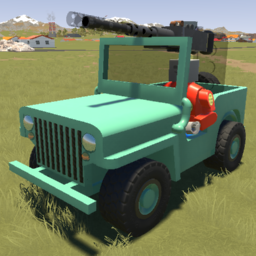 Billys Beep MB Utility Truck w/ Machine Gun [BLUE]