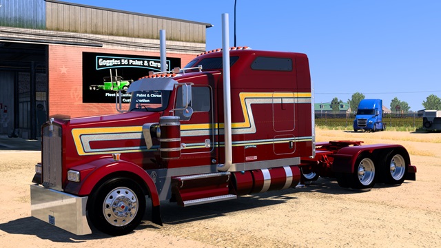 Goggles 56 Paint and Chrome SCS W900. All cabs