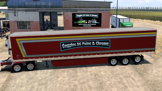 Goggles 56 Paint and Chrome SCS Box Trailer Skin Pack
