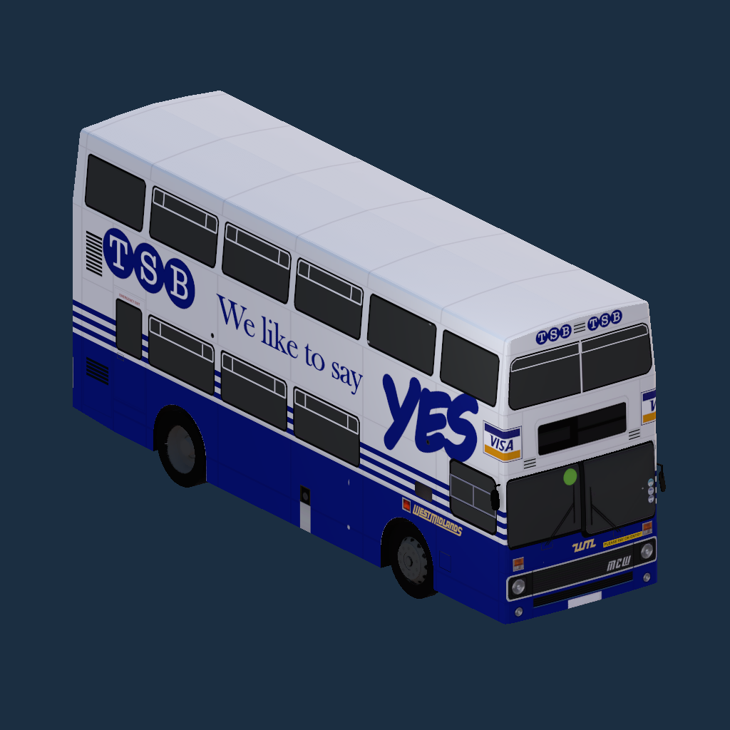 West Midlands PTE Metrobus MK1 TSB  (DV64MLO Compatible)