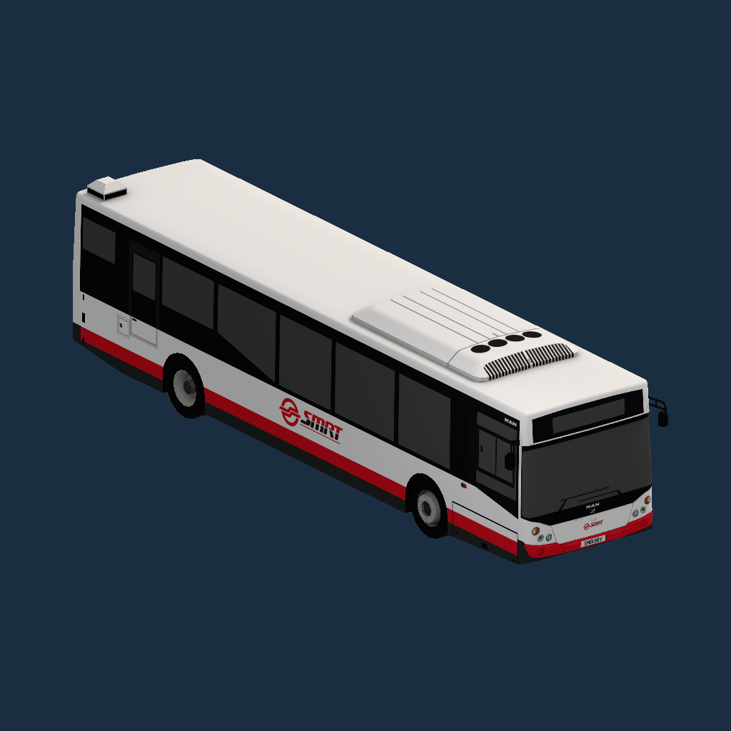 SMRT Buses (2004 Livery) MAN NL323F MCV eVolution