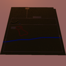  Very large River and Forest Map (9,727 bricks) Street Lights