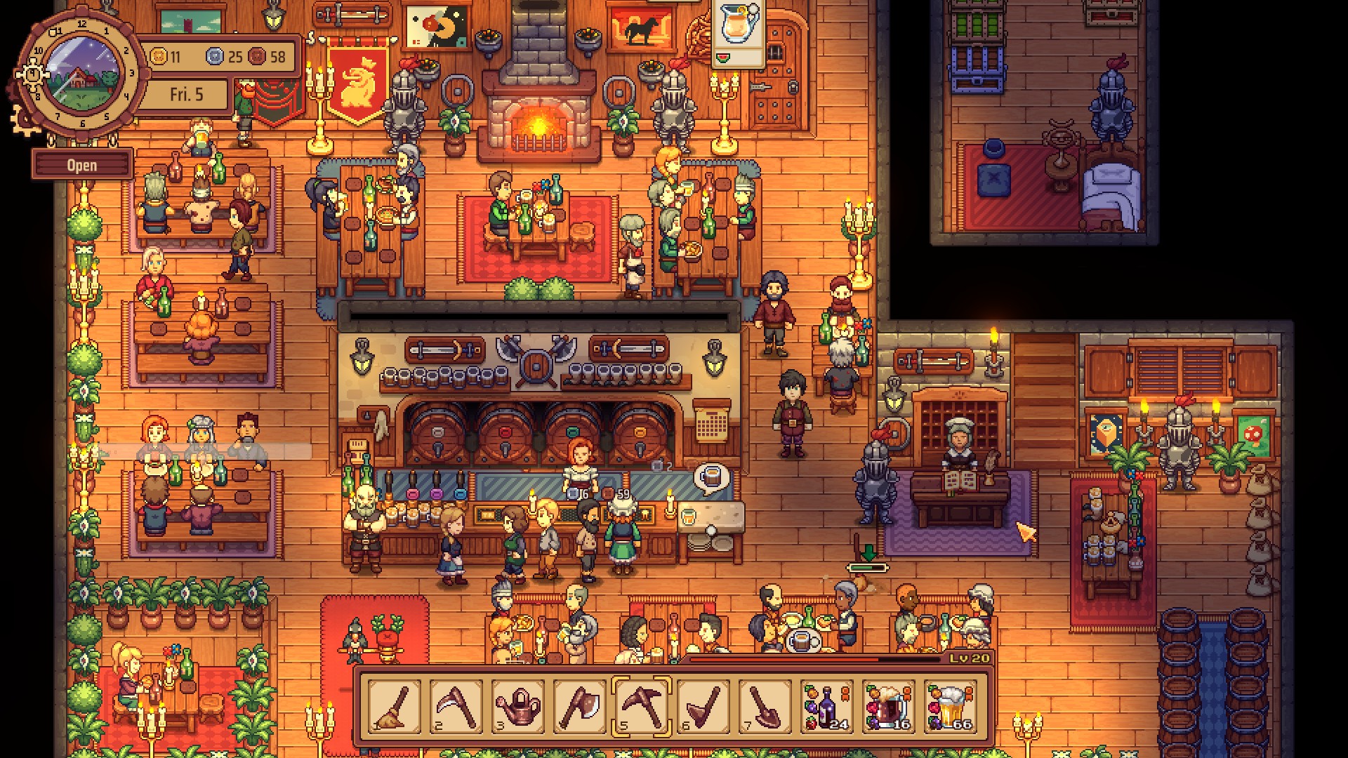 Игровой процесс Travellers Rest