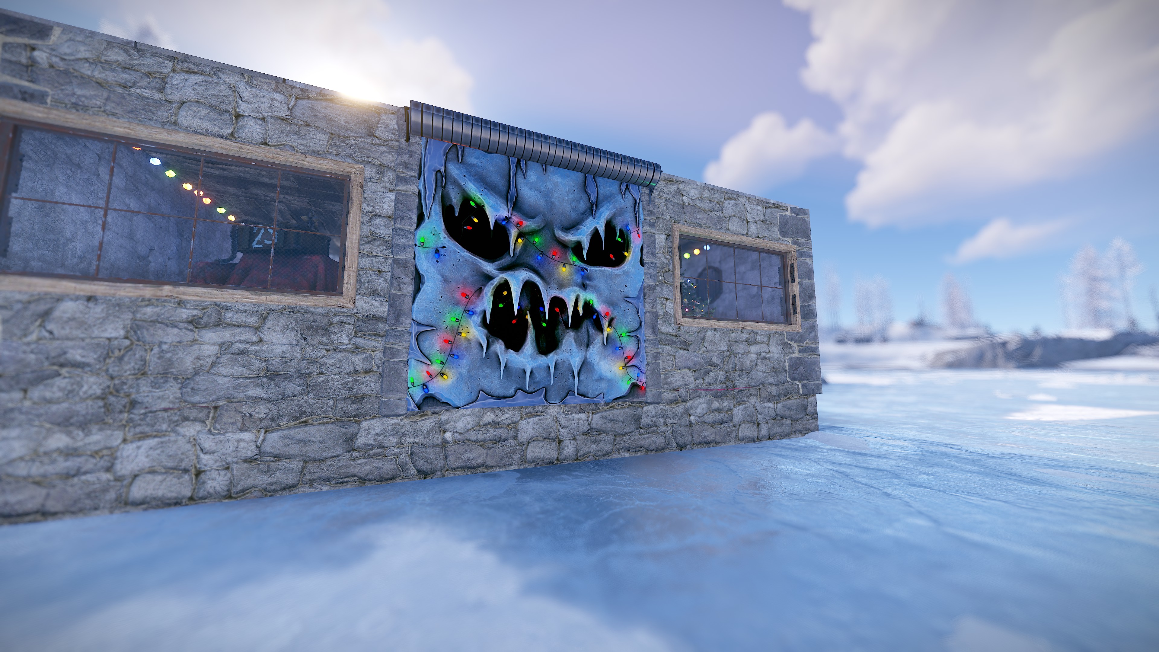 Ice Vortex Garage Door