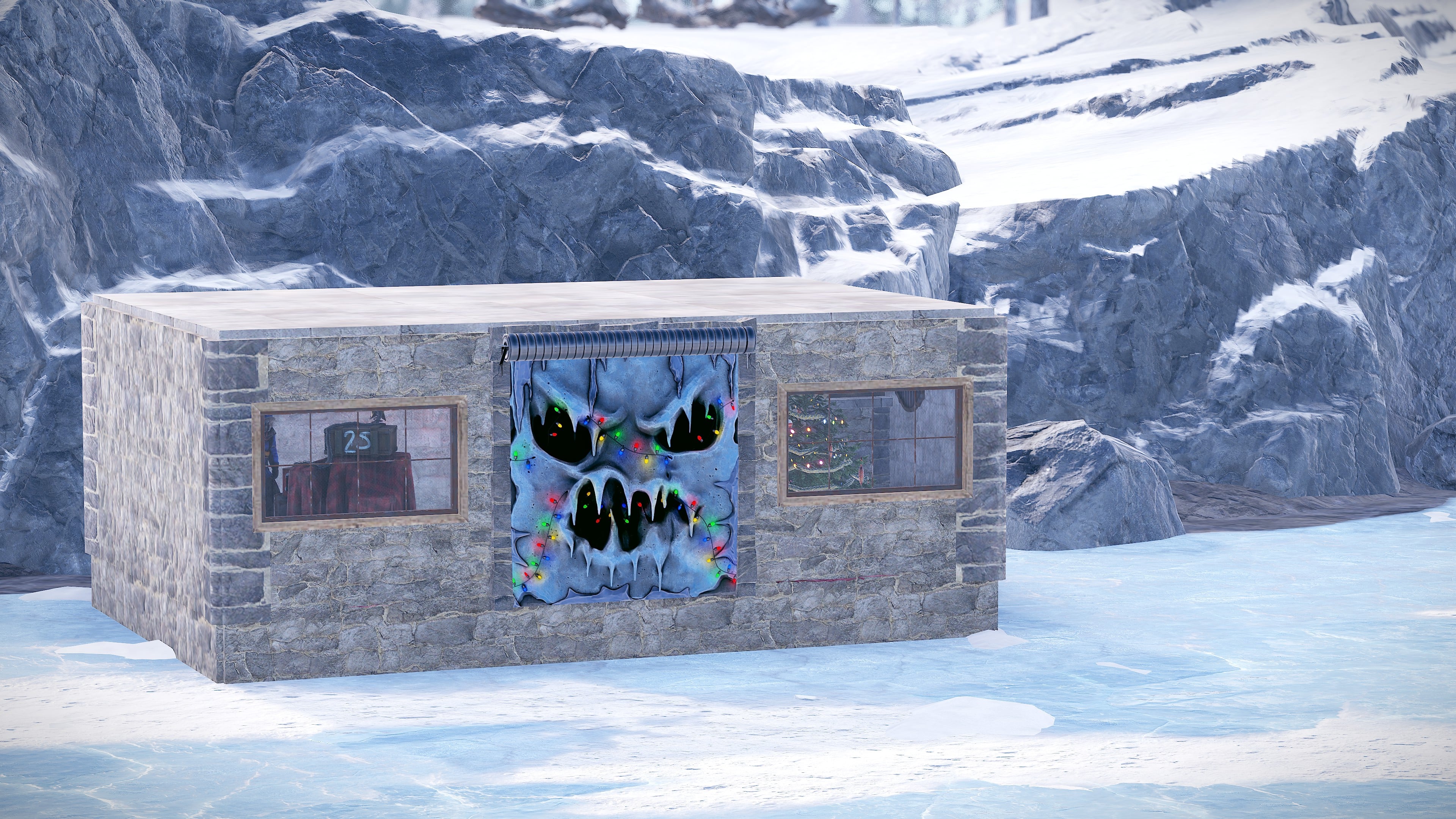 Ice Vortex Garage Door