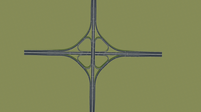 苜蓿叶四向立交2（CSUR道路）