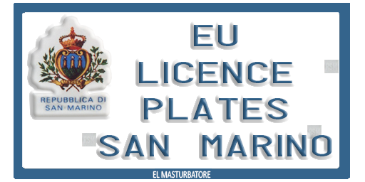 EU Licence Plates - #17 San Marino