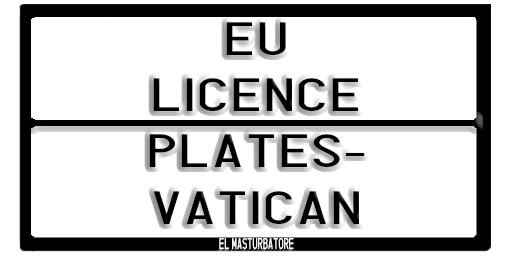 EU Licence Plates - #18 Vatican