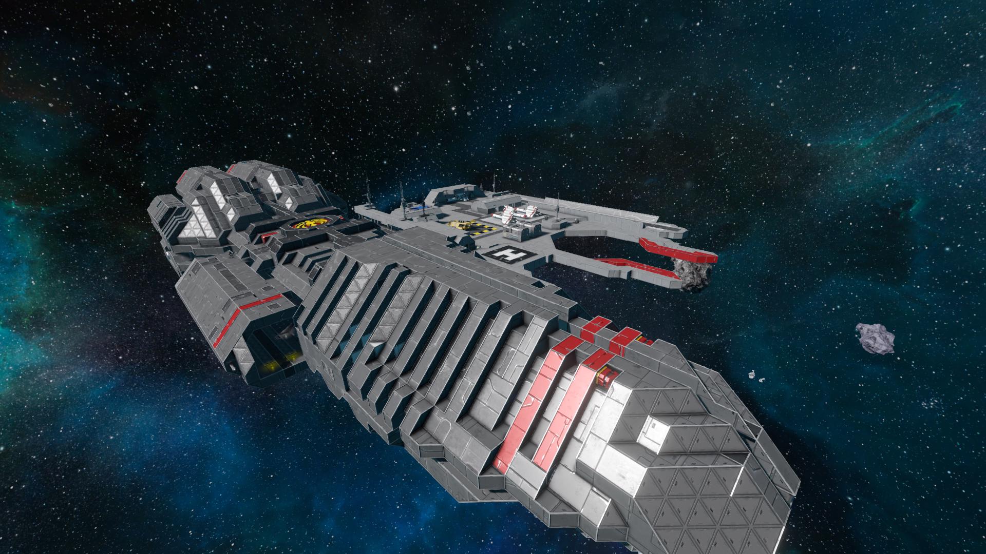BATTLESTAR ATLANTICA (ship inspired from the epic series BATTLESTAR GALACTICA, with MOVABL