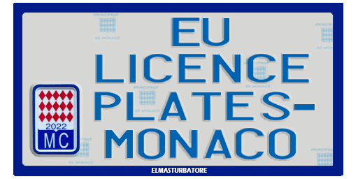 EU Licence Plates - #15 Monaco