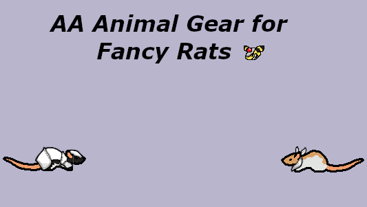 AA Animal Gear for Fancy Rats