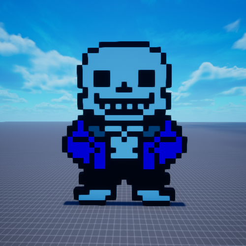 Sans Pixel Art