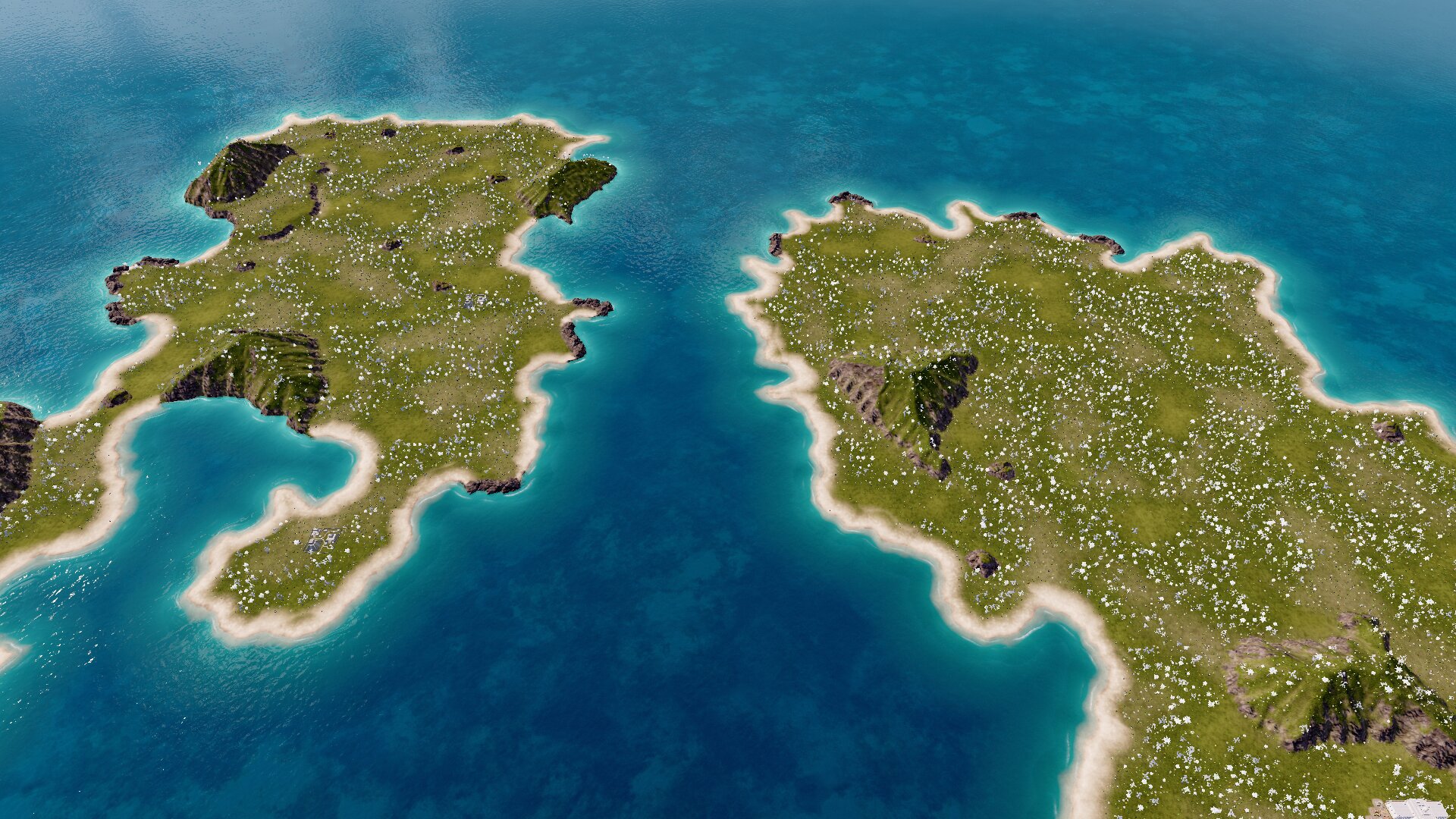 Twin islands