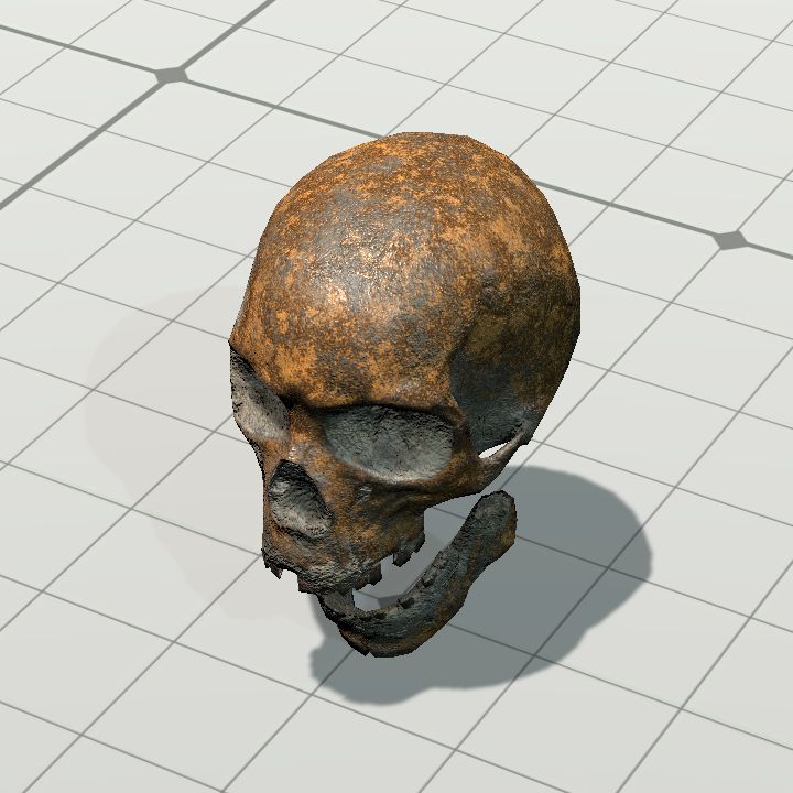 Skull of the Mummy (Floating)