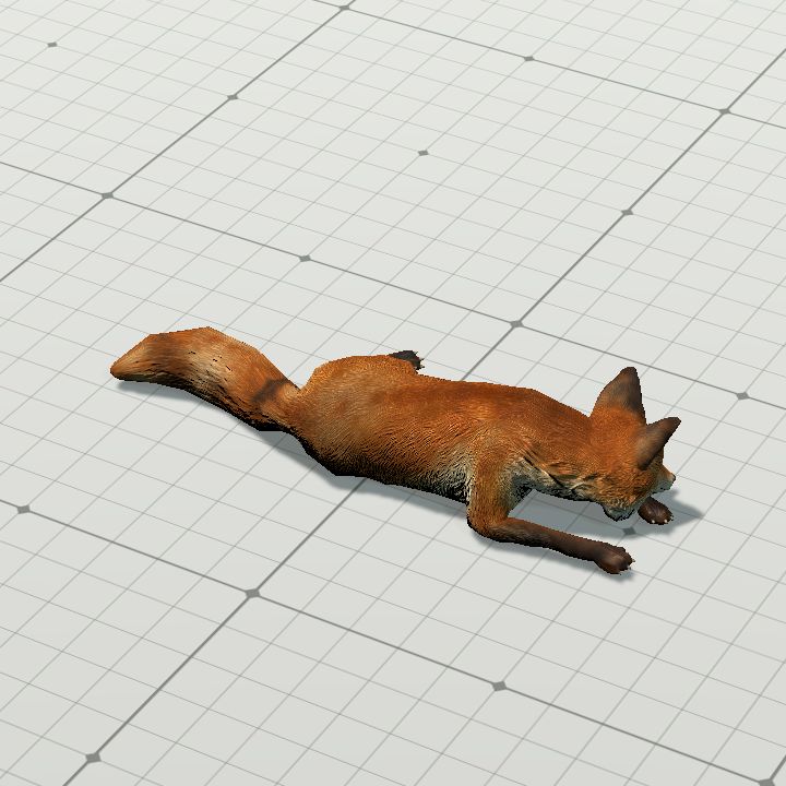 Fox, Sleepy {Animated}