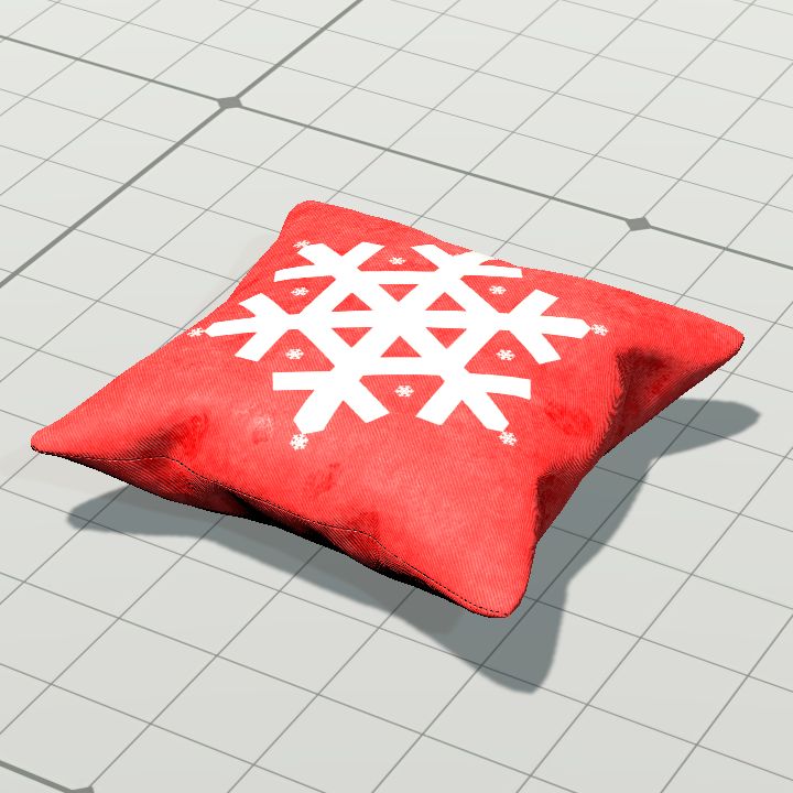 Pillow, Snowflake (Horizontal)