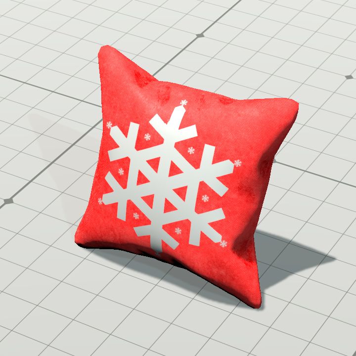 Pillow, Snowflake (Vertical)