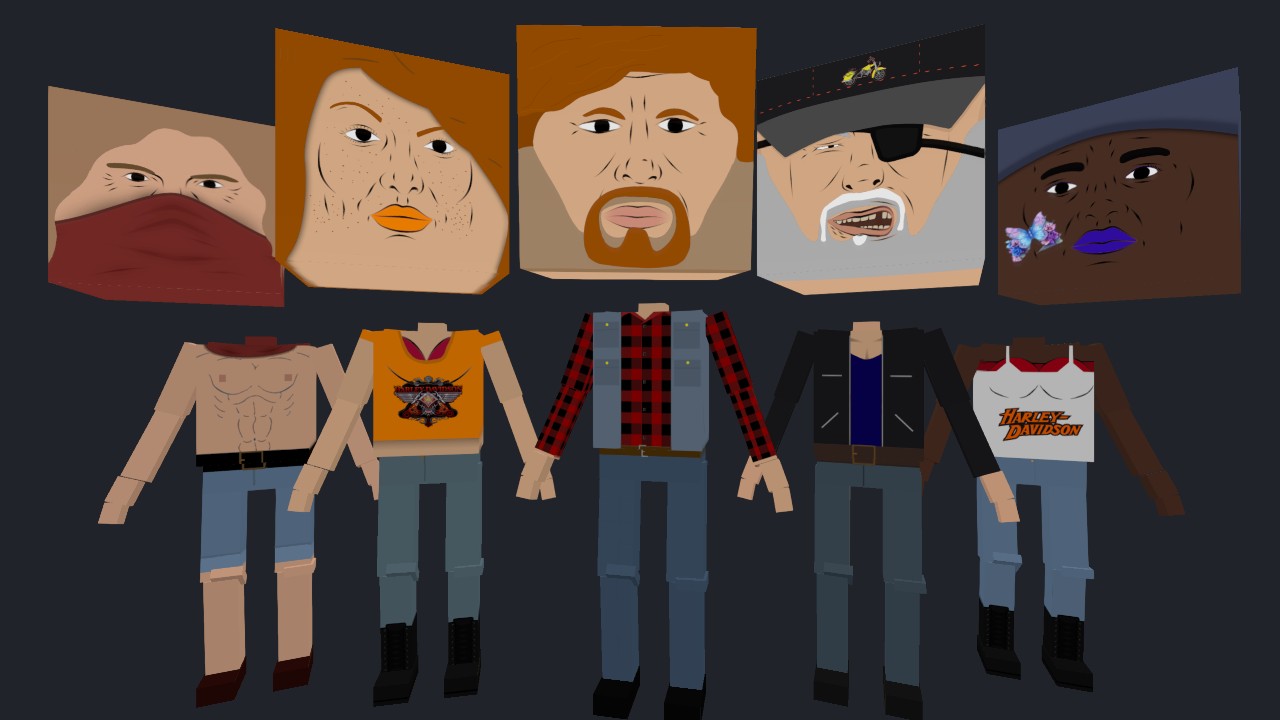 THE MAD LADS (Average 80's Biker Gang)