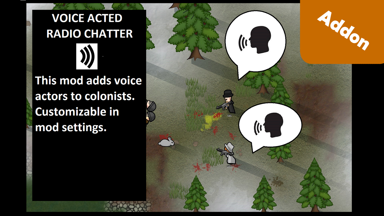 More Voice Chatter mod preview for RimWorld