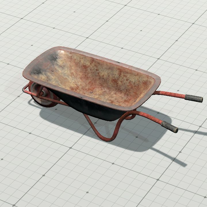 wheelbarrow old