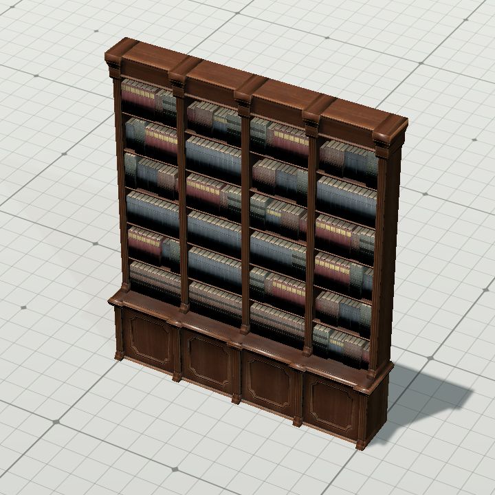 wooden bookcase