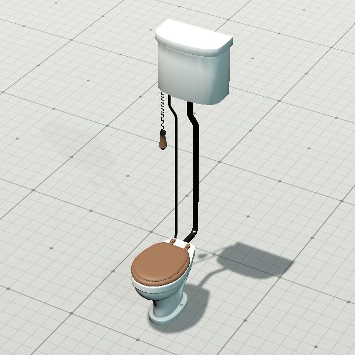 high tank toilet