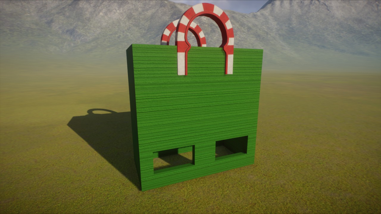 Holiday Present Double Shop Shell