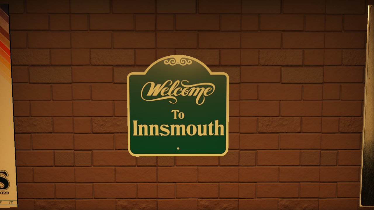 Welcome To Innsmouth Sign 1m
