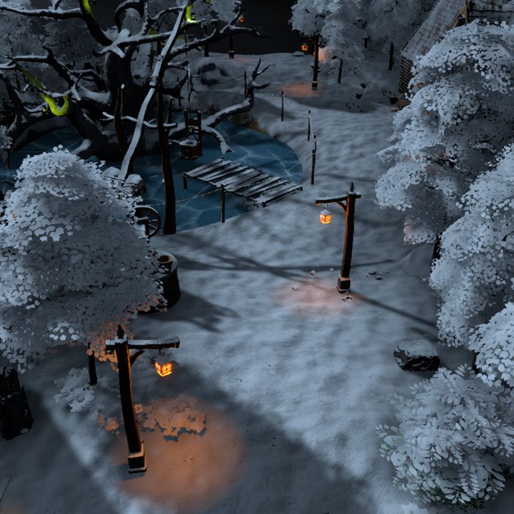 Village Pond, winter
