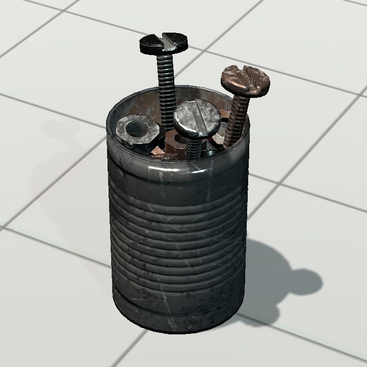 can with parts