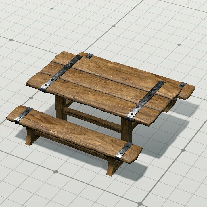 medieval table bench