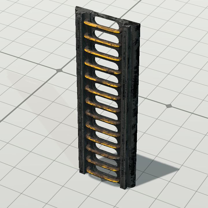 industrial worn ladder