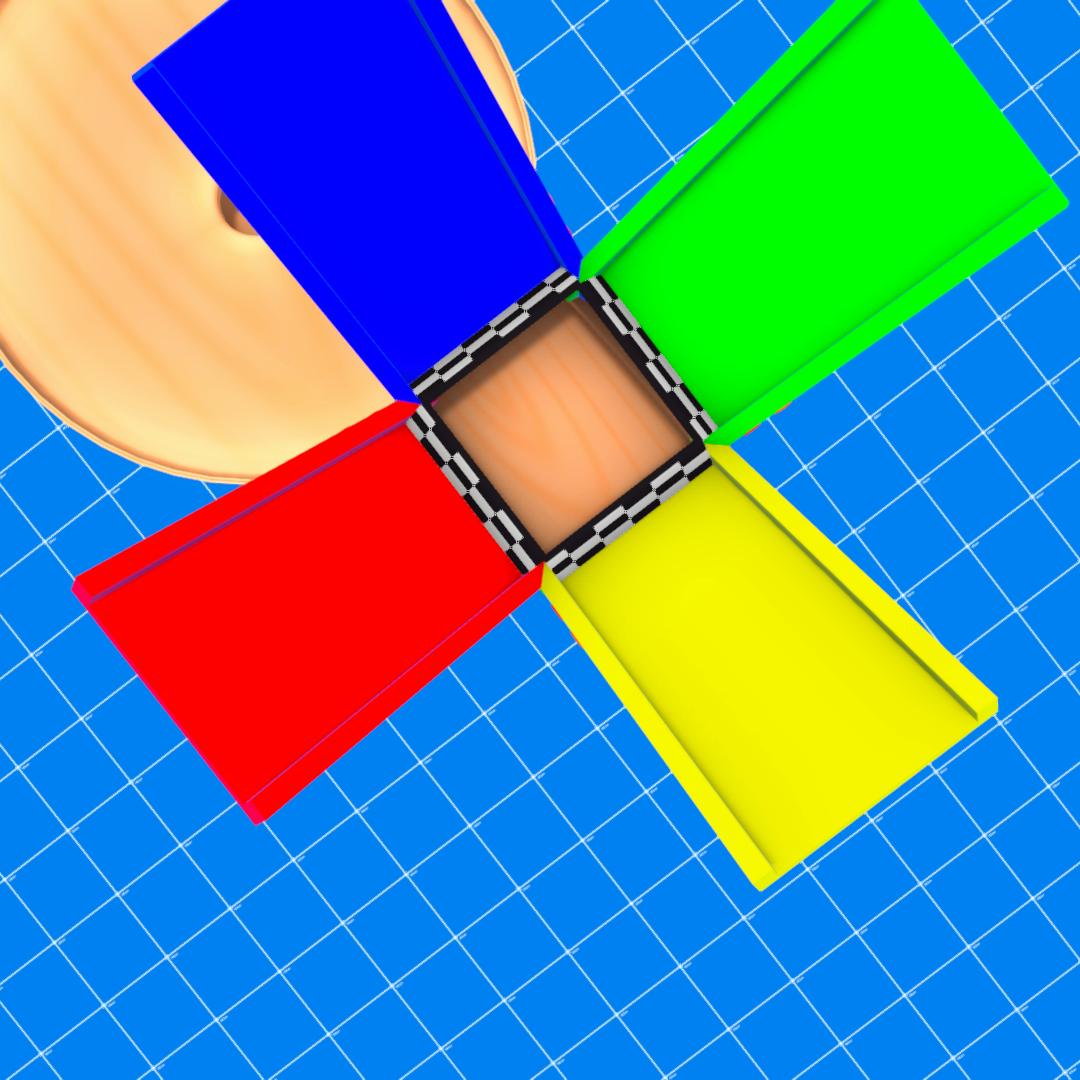 Blue V Green V Yellow V Red